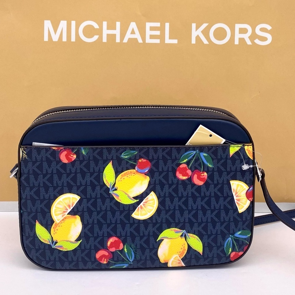 Michael Kors Large EW Zip Chain Crossbody Bag Admiral - Picture 15 of 15